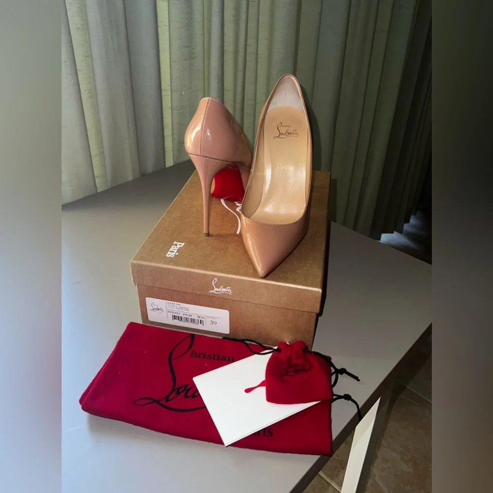 Christian Louboutin Kate 100 - Nude 6248 Patent - Size 39 - Picture 5 of 5